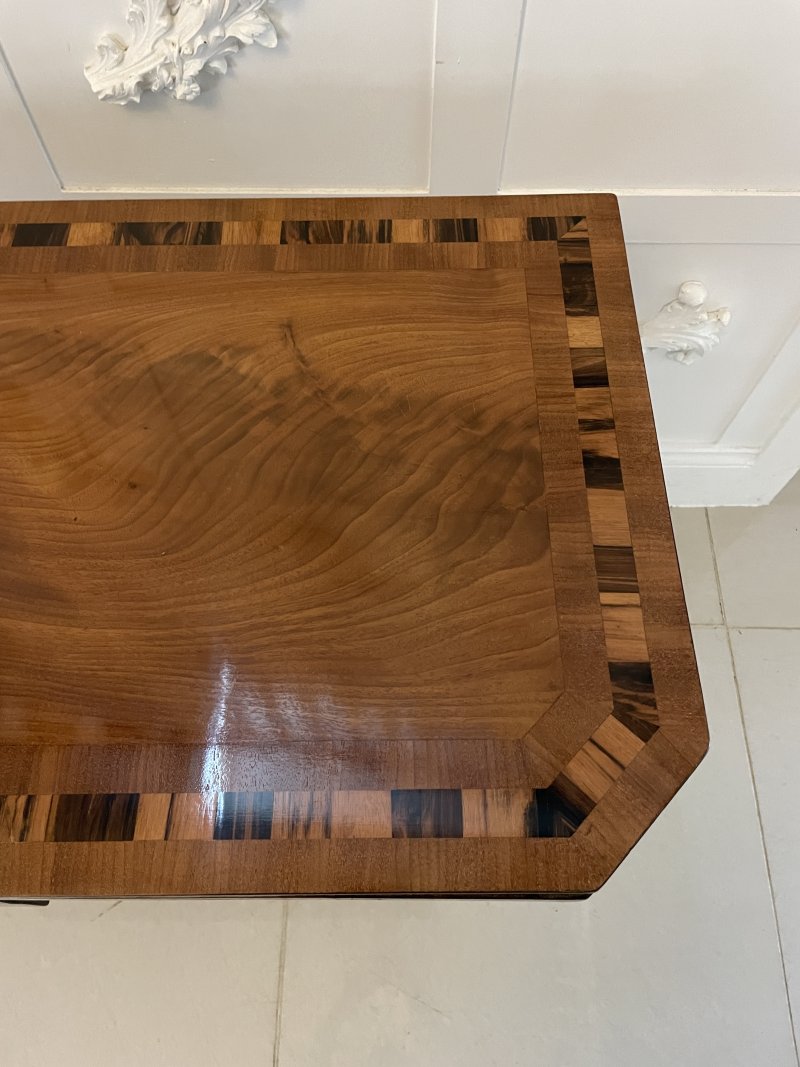 Outstanding Quality Antique Regency Mahogany Card/Console Table - Image 11